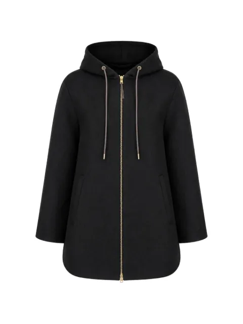Herno Cocoon drawstring wool coat