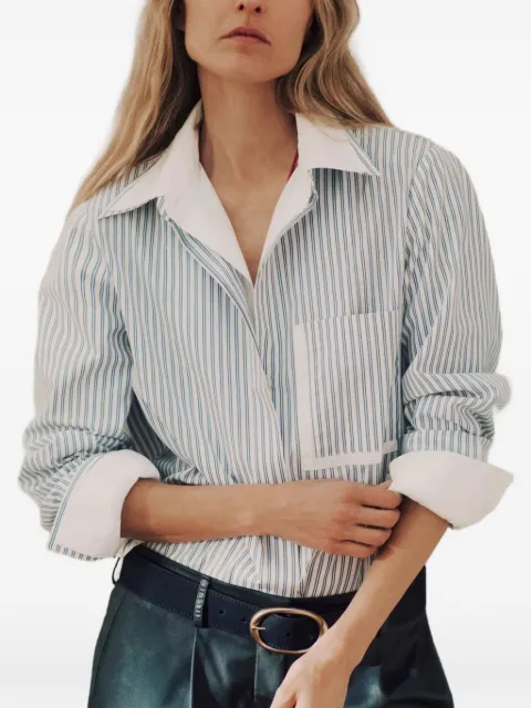 TWP camisa Double Layer Boyfriend a rayas