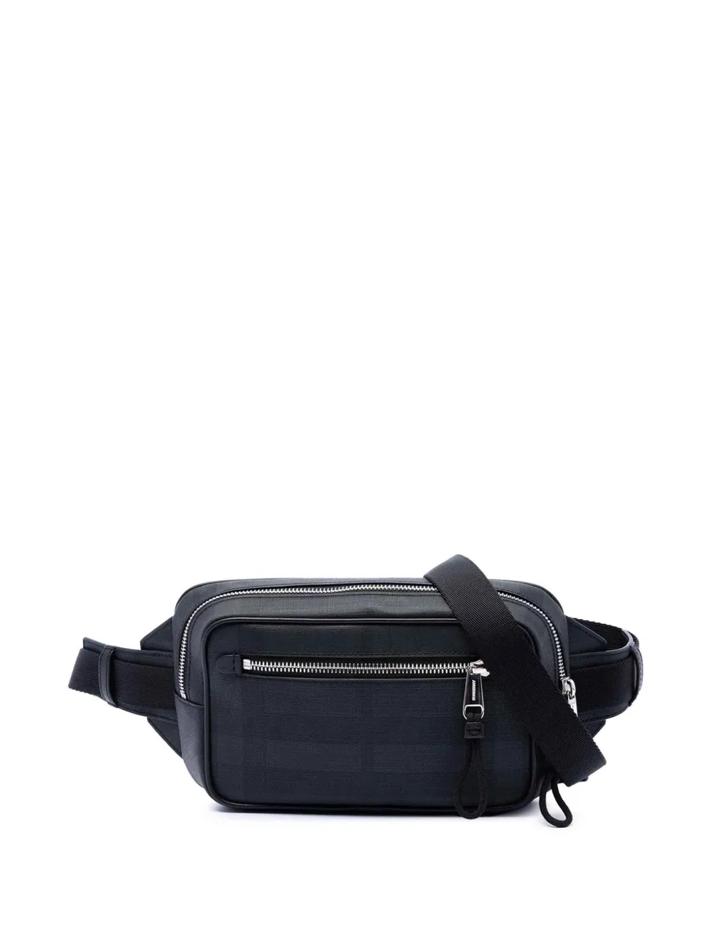 Burberry Pre-Owned 2018-2023 London Check Gürteltasche aus beschichtetem Canvas - Schwarz