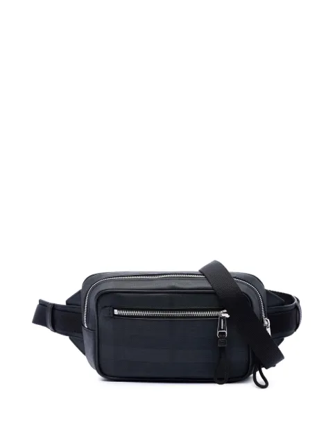 Burberry Pre-Owned 2018-2023 London Check Coated Canvas belt bag