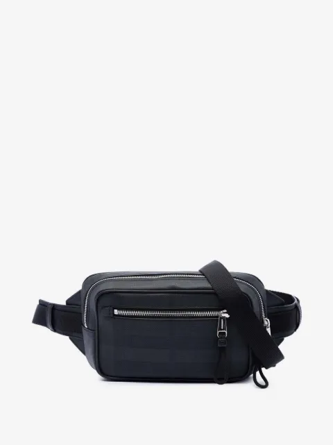 Burberry Pre-Owned riñonera de lona revestida London Check 2018-2023