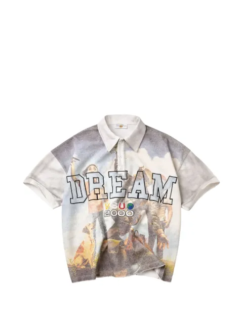 Vale graphic-print polo shirt