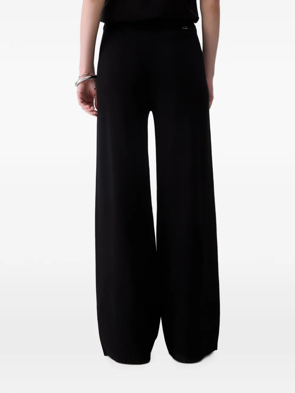 LIU JO knit trousers with drawstrings Zwart