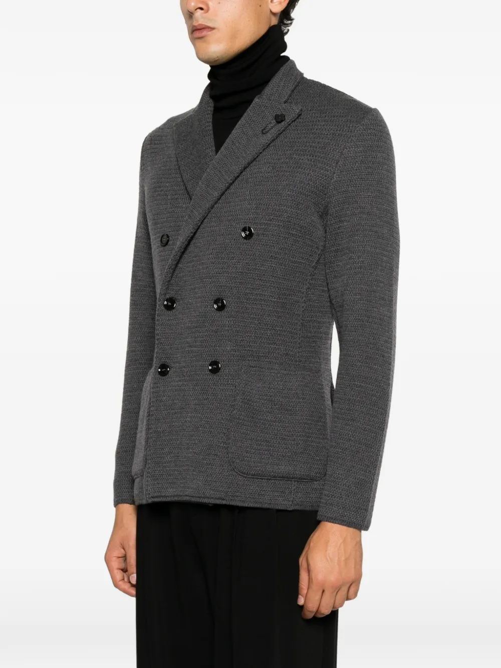 Lardini Gebreide blazer Grijs