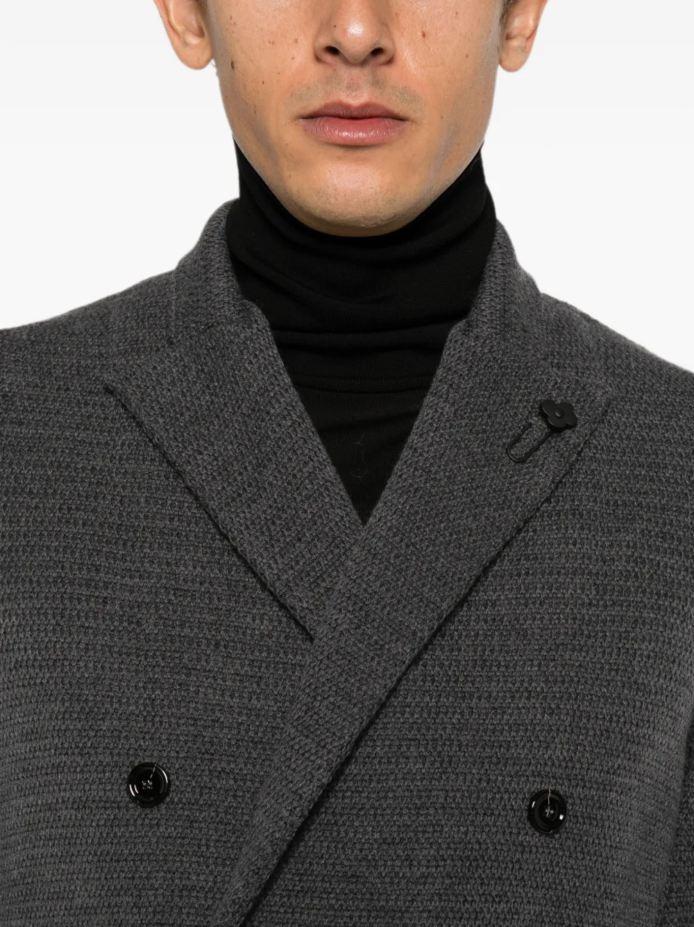Lardini Gebreide blazer Grijs