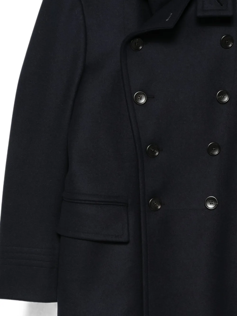 TOM FORD Mantel met dubbele rij knopen Blauw