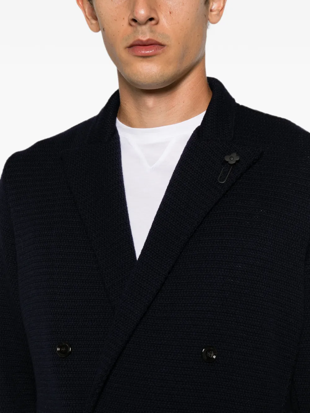 Lardini Blazer met dubbele rij knopen Blauw