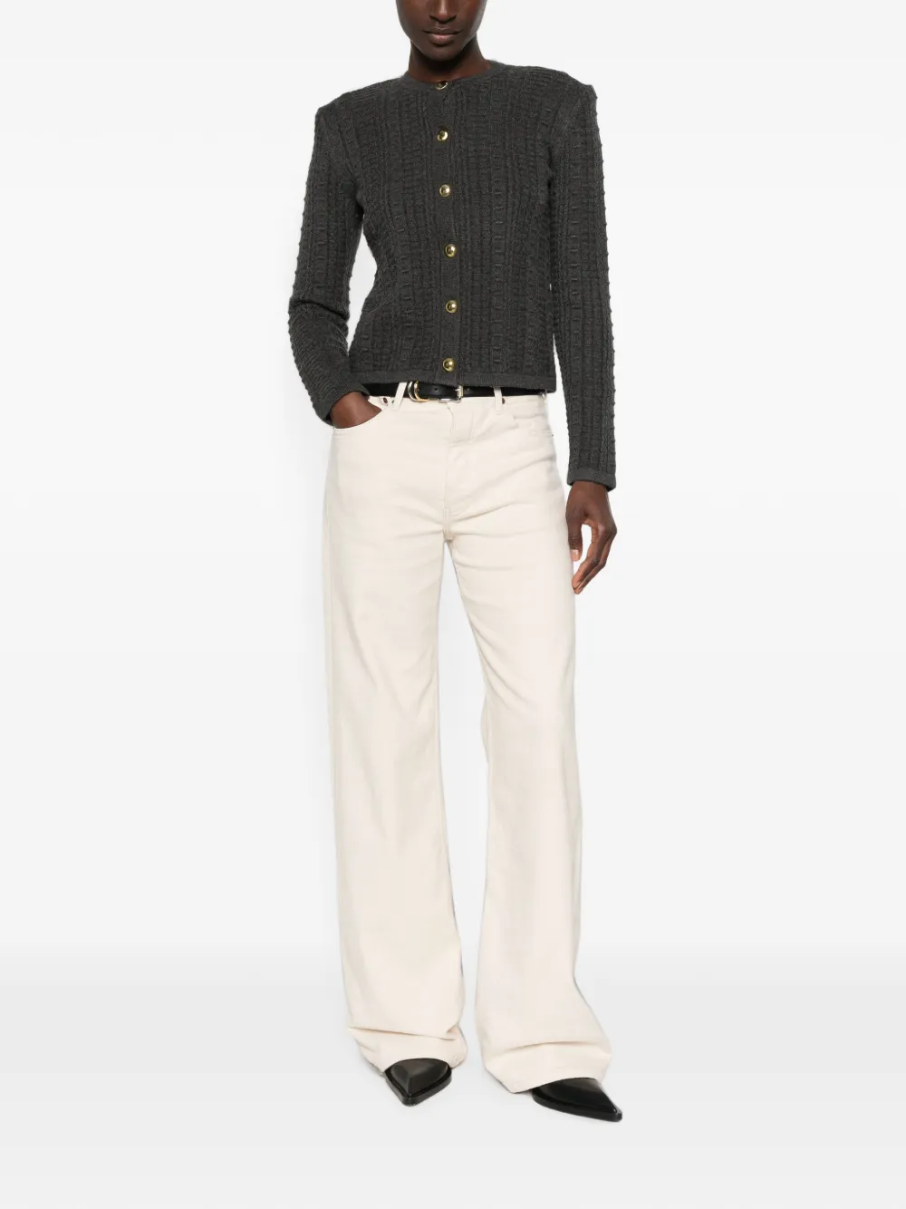 TWINSET button-up jacket Grijs