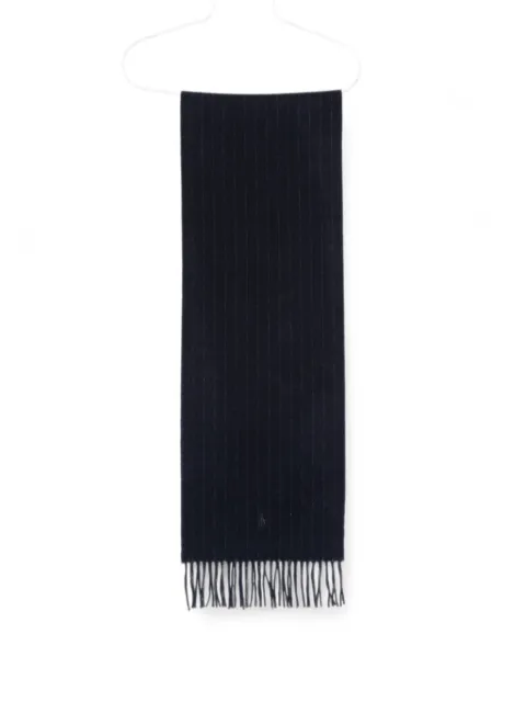 Polo Ralph Lauren pinstripe-pattern cashmere scarf