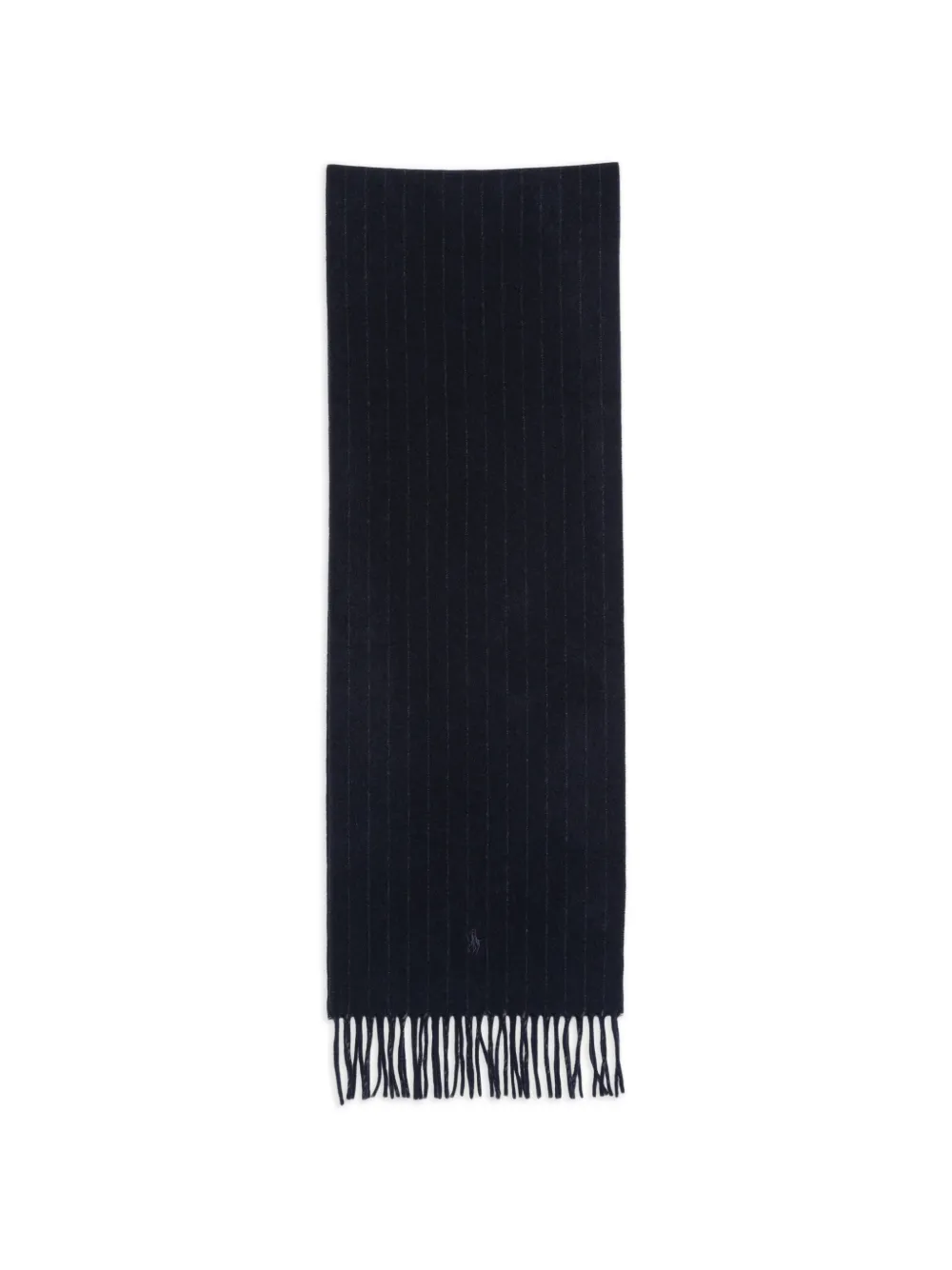 Polo Ralph Lauren pinstripe-pattern cashmere scarf - Blu