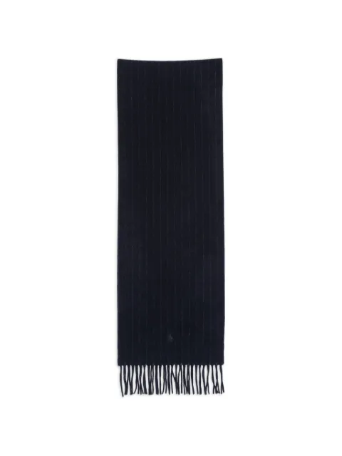 Polo Ralph Lauren pinstripe-pattern cashmere scarf