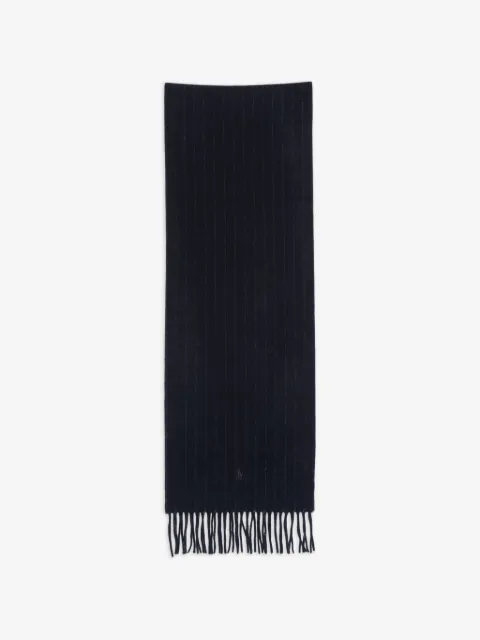 Polo Ralph Lauren pinstripe-pattern cashmere scarf
