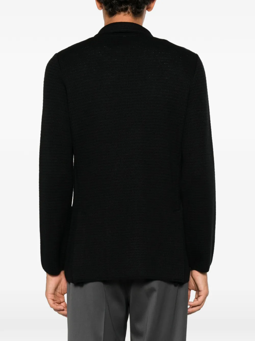 Lardini Gebreide blazer Zwart