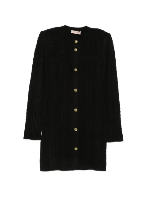 TWINSET cable-knit button-front mini dress
