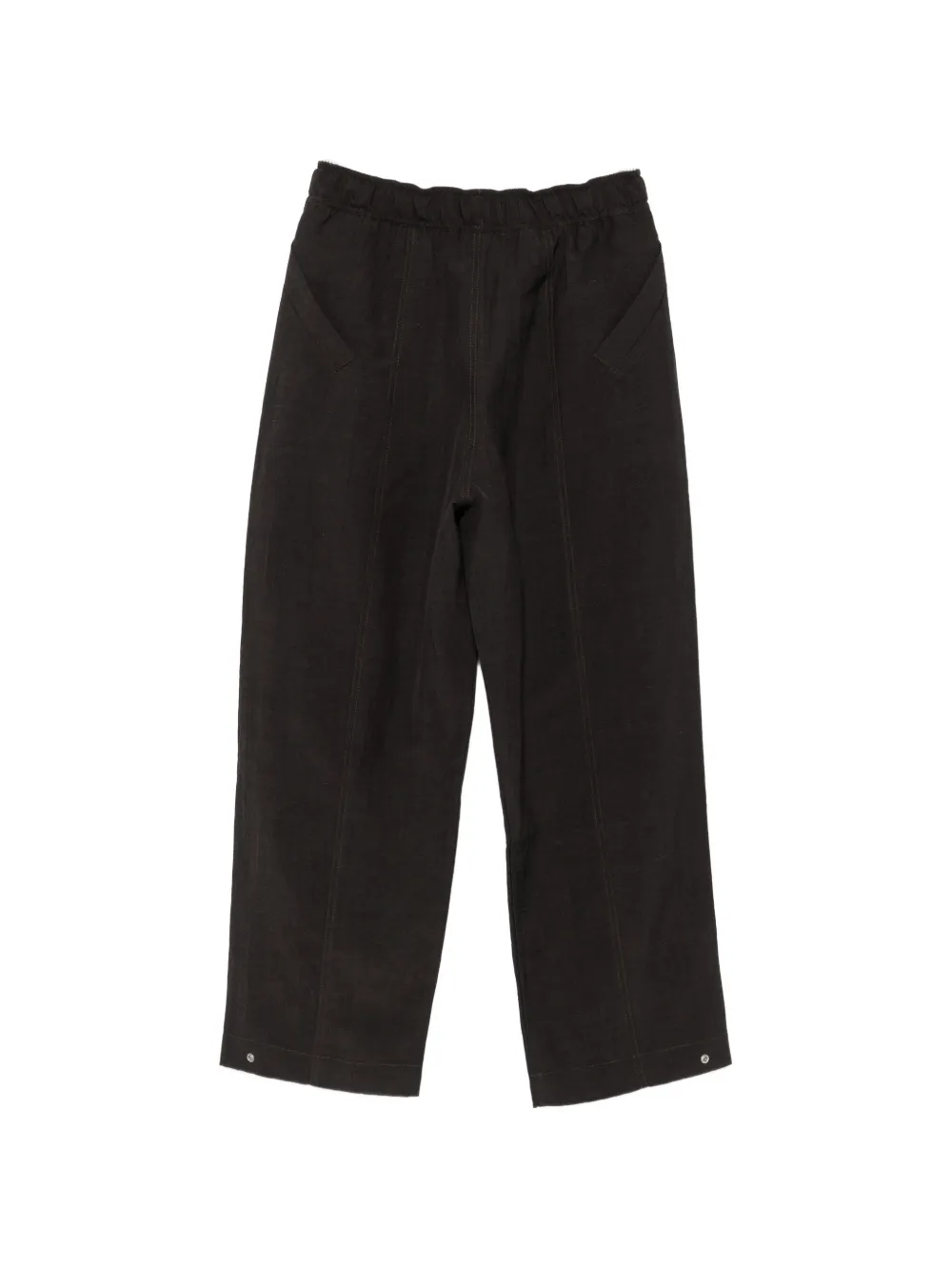 Studio Nicholson Calvo broek met elastische taille Bruin