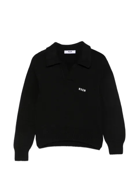 MSGM Kids jersey con logo bordado