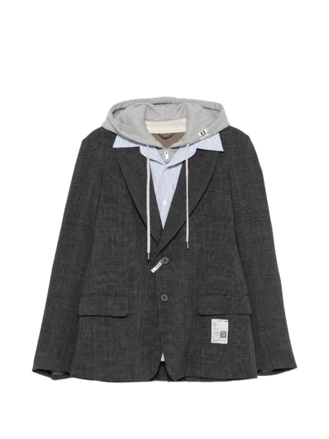 Maison MIHARA YASUHIRO レイヤード フーデッド ジャケット
