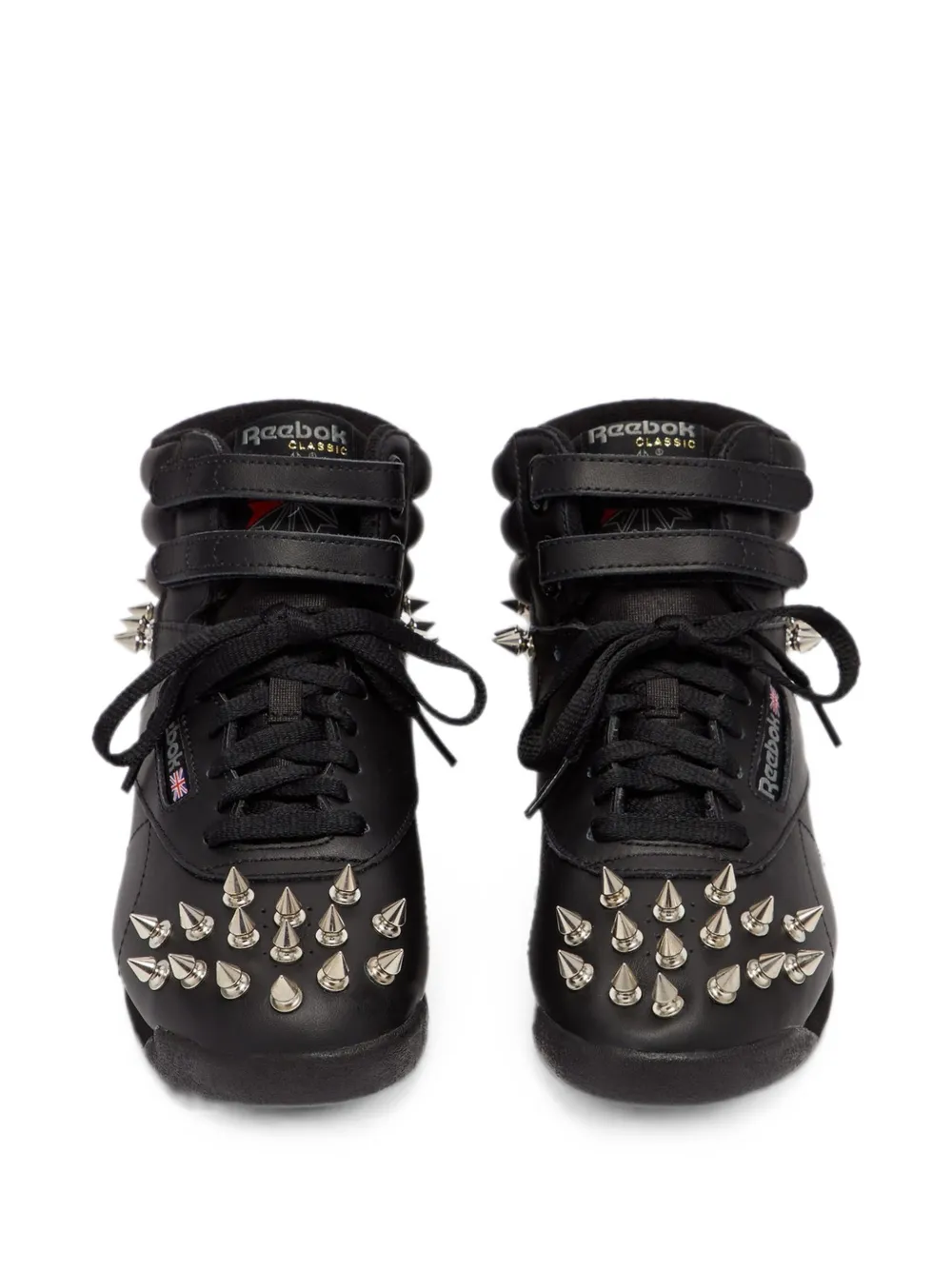 Reebok x Junya Watanabe spiked touch-strap sneakers Zwart