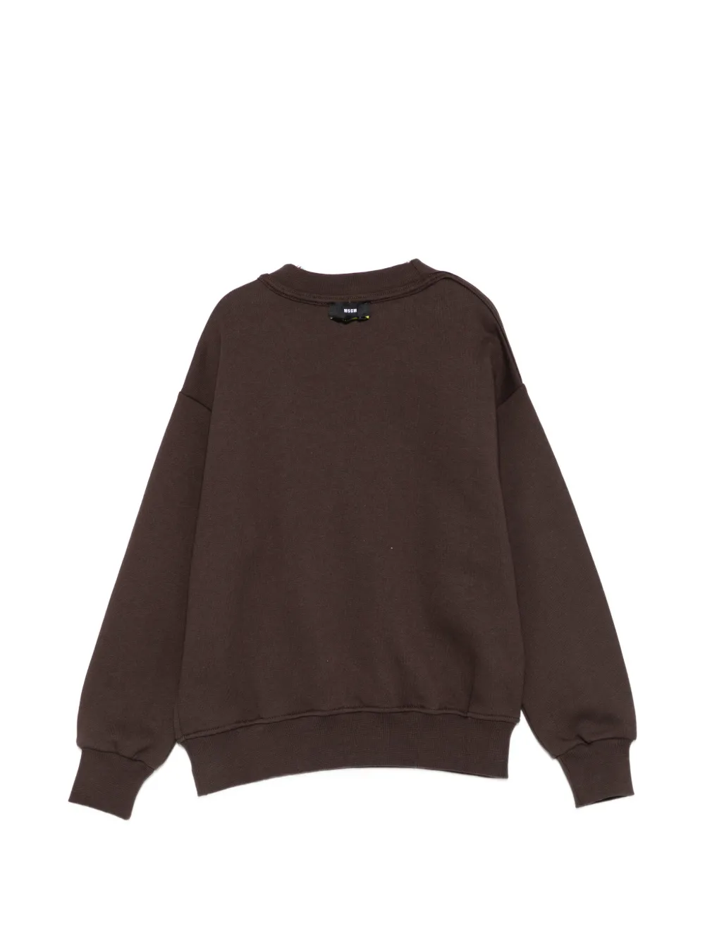 MSGM Kids Sweater met logoprint Bruin