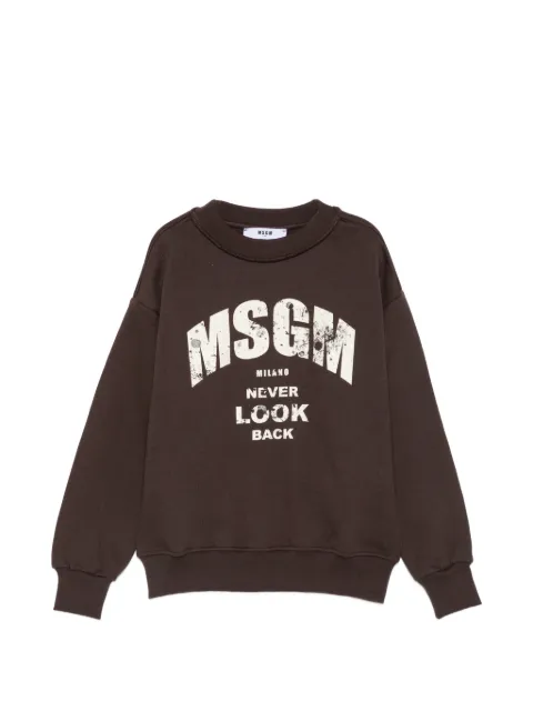 MSGM Kids logo-print sweatshirt