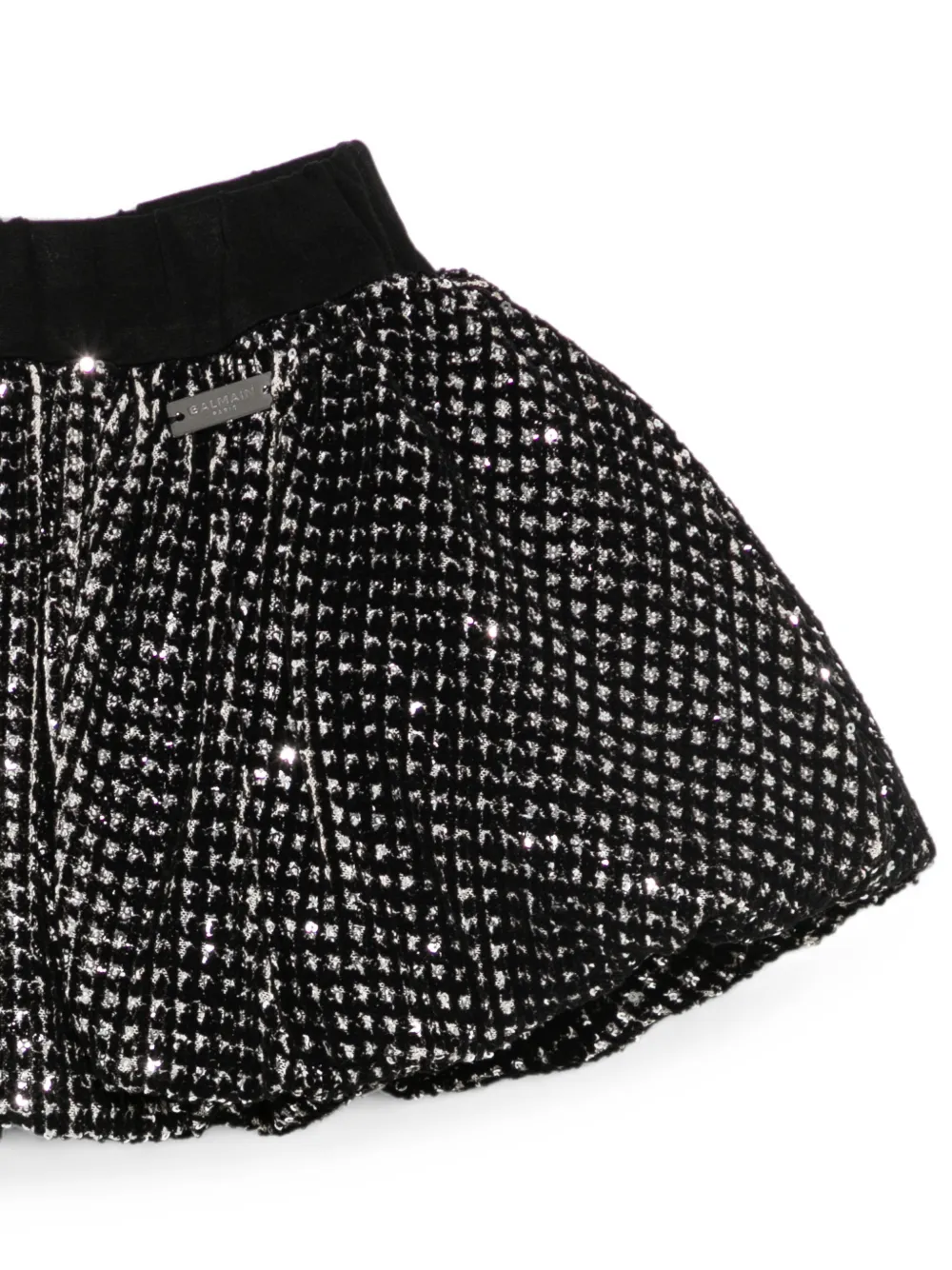 Balmain Kids Rok verfraaid met pailletten Zwart