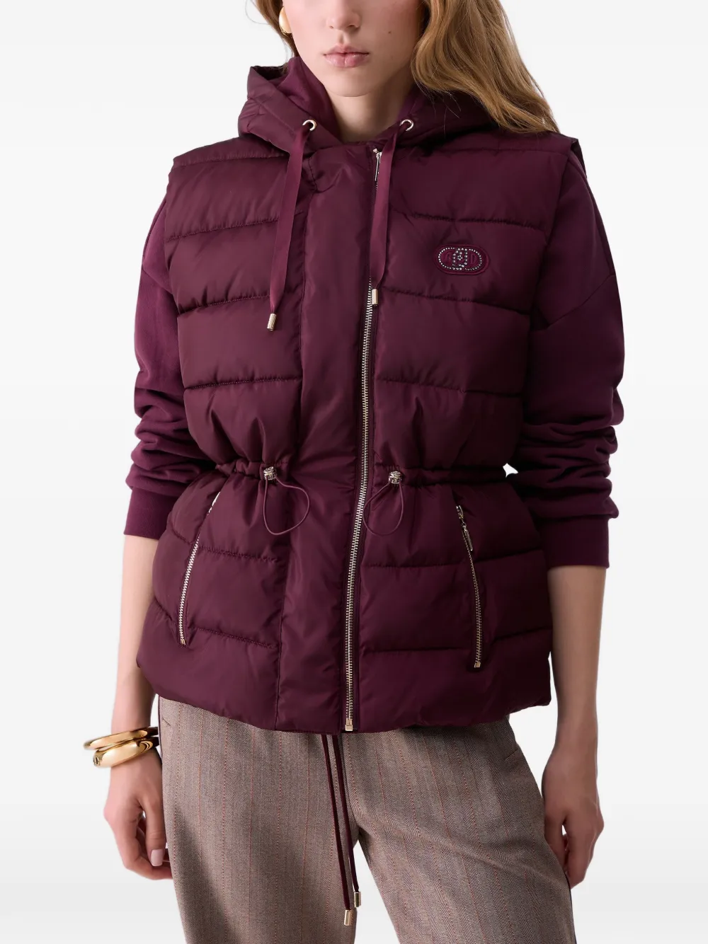 LIU JO Gewatteerd nylon jack Paars