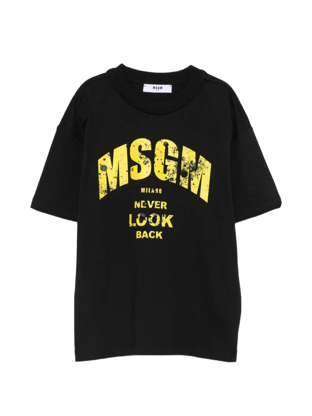 MSGM Kids logo-print short-sleeve T-shirt - Nero