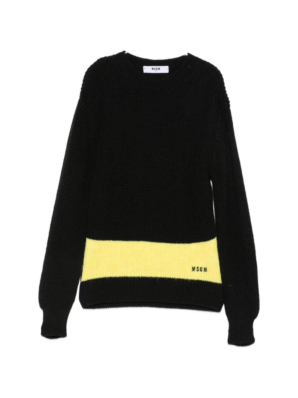 MSGM Kids logo-embroidered sweater - Nero