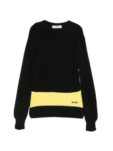 MSGM Kids Suéter com logo bordado