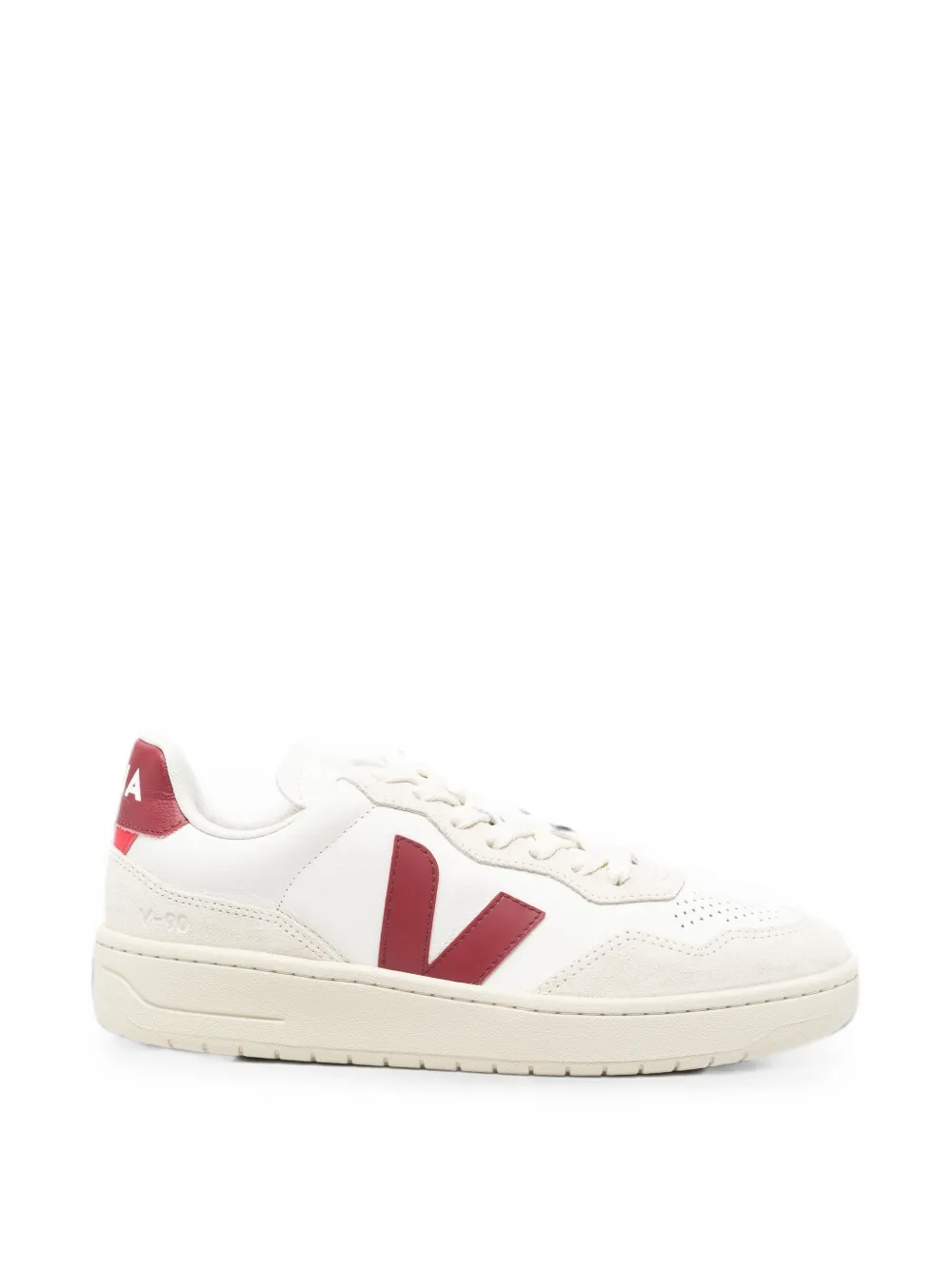 VEJA V-90 leather sneakers - Nude