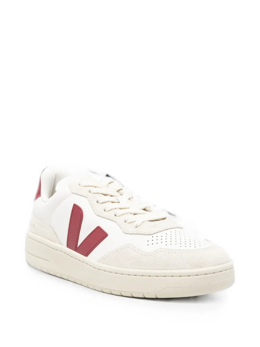 VEJA V-90 leather sneakers Beige