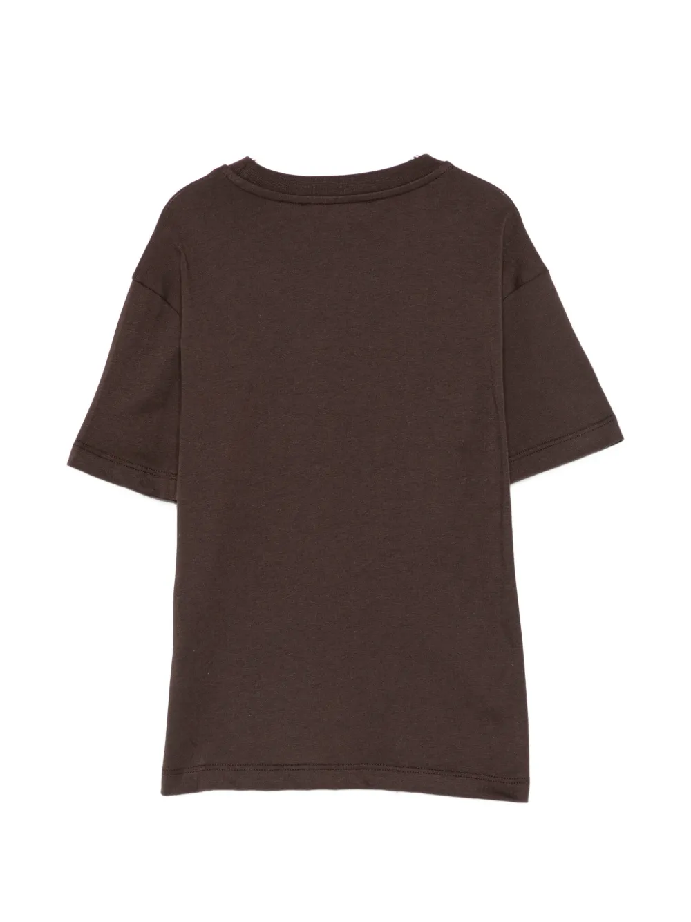 MSGM Kids T-shirt met logoprint Bruin