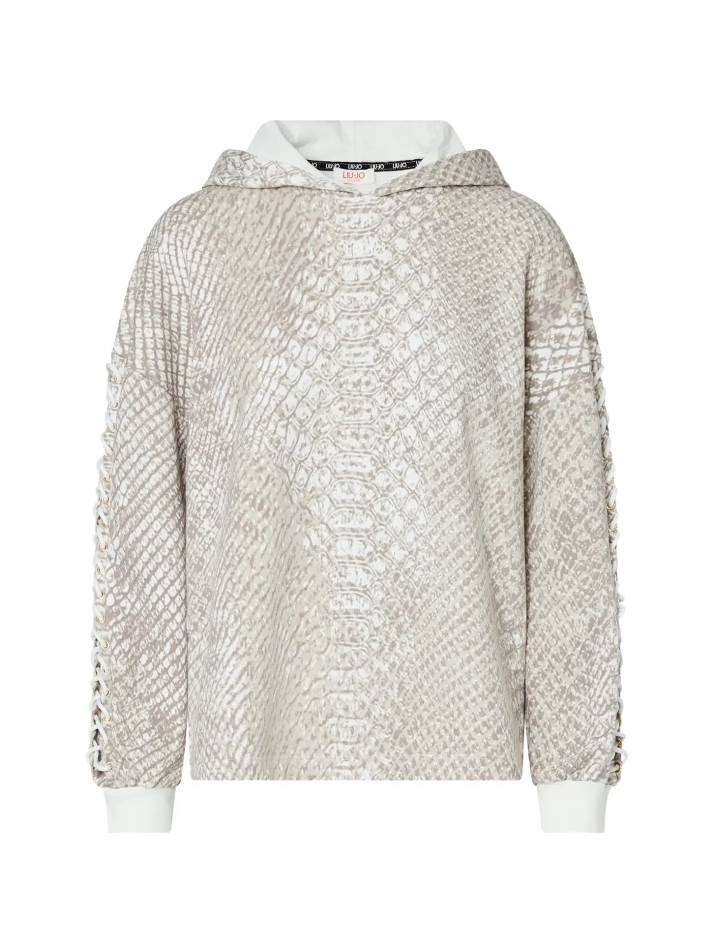 LIU JO sweatshirt with animal print - Toni neutri