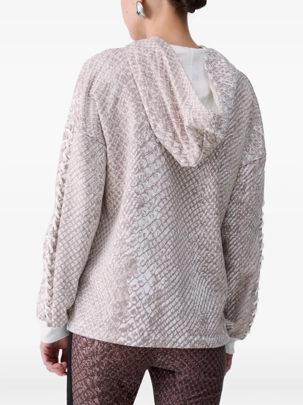 LIU JO Sweater met dierenprint Beige