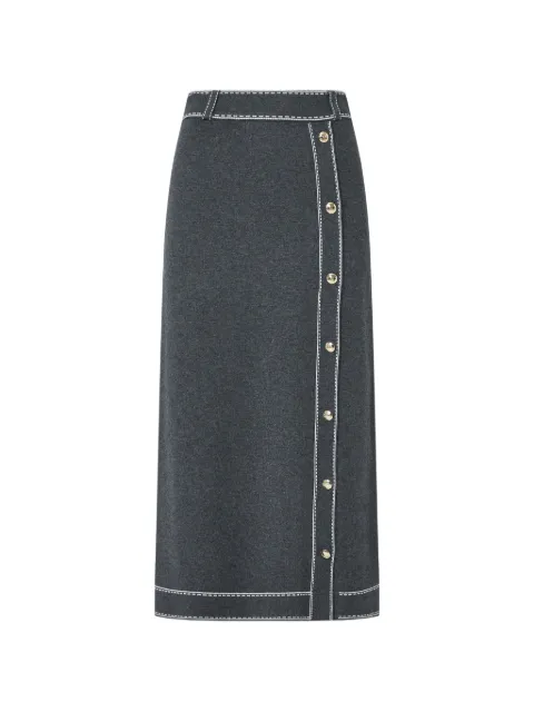 LIU JO falda midi en mezcla de seda