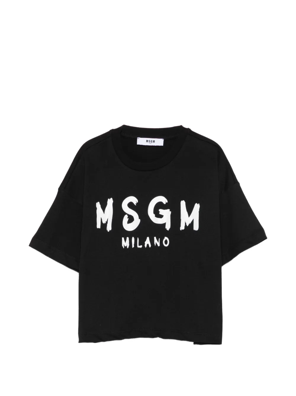 MSGM Kids logo-print T-shirt - Nero