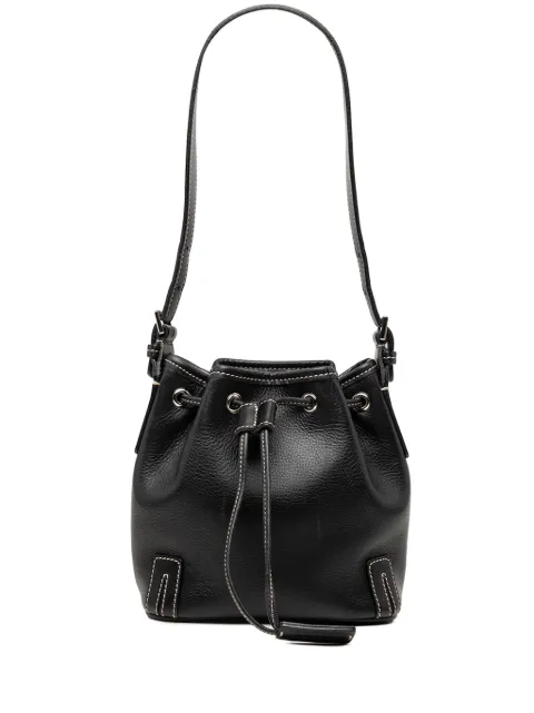 Burberry Pre-Owned 2000-2010 Leather Drawstring bucket bag
