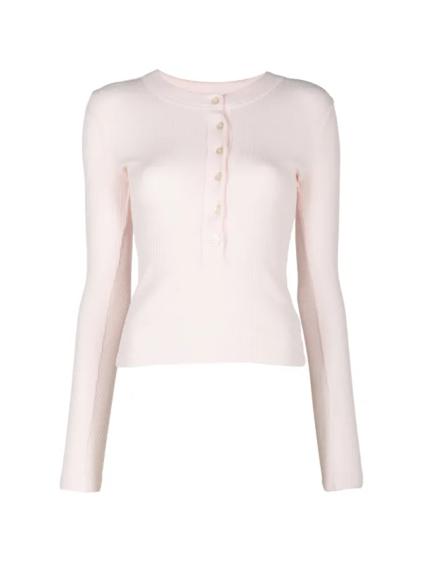 Citizens of Humanity Varra Ribbed-knit Top in Pink