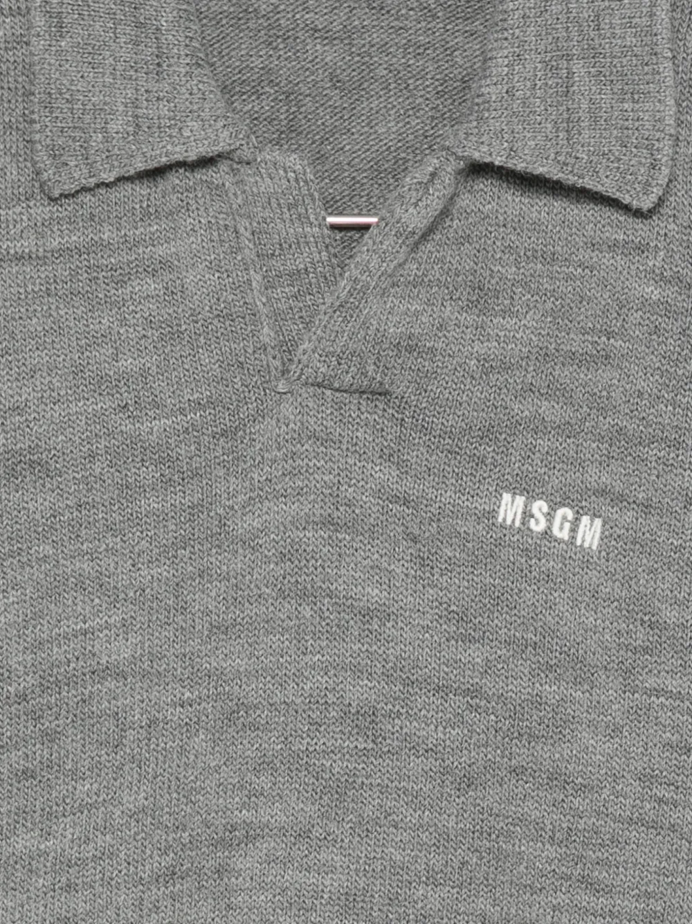 MSGM Kids Trui met geborduurd logo Grijs