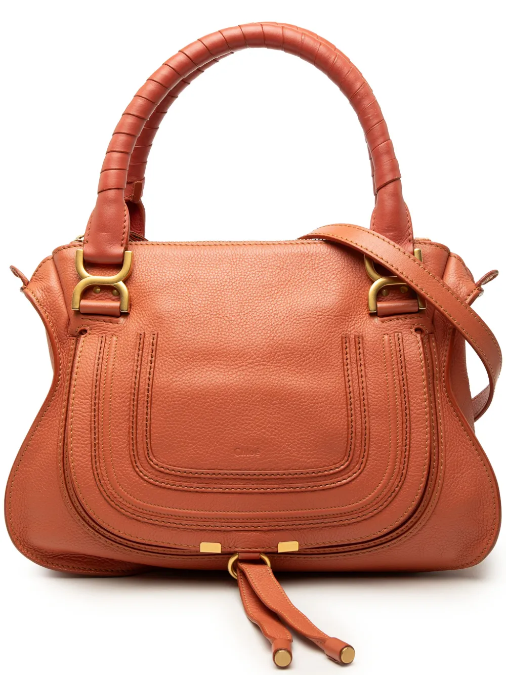 Chloé Pre-Owned Borsa a tracolla Marcie media in pelle 2013 - Arancione
