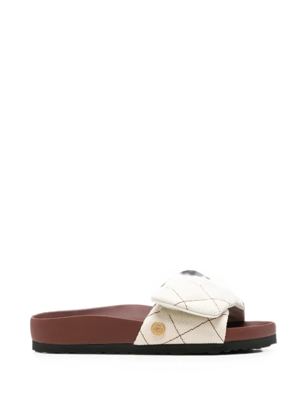 BIRKENSTOCK 1774 quilted canvas sandals Beige