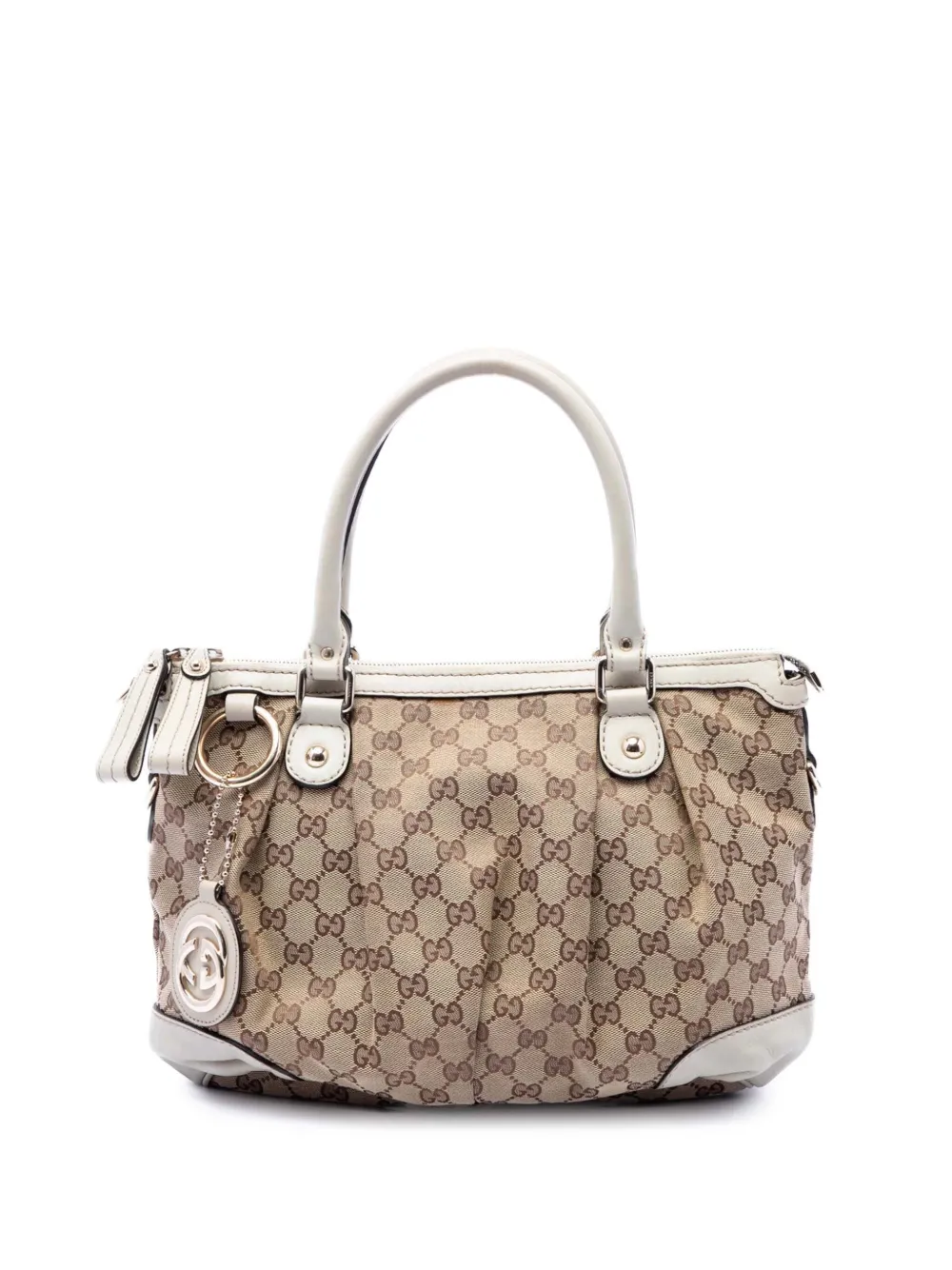 Gucci Pre-Owned 2016-2026 GG Canvas Sukey satchel - Neutrals
