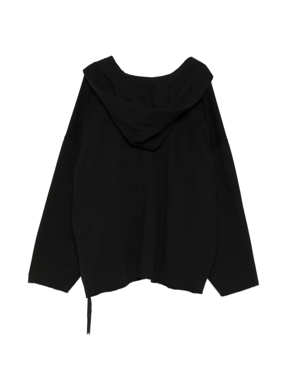 Rick Owens DRKSHDW Asymmetrische hoodie met V-hals Zwart