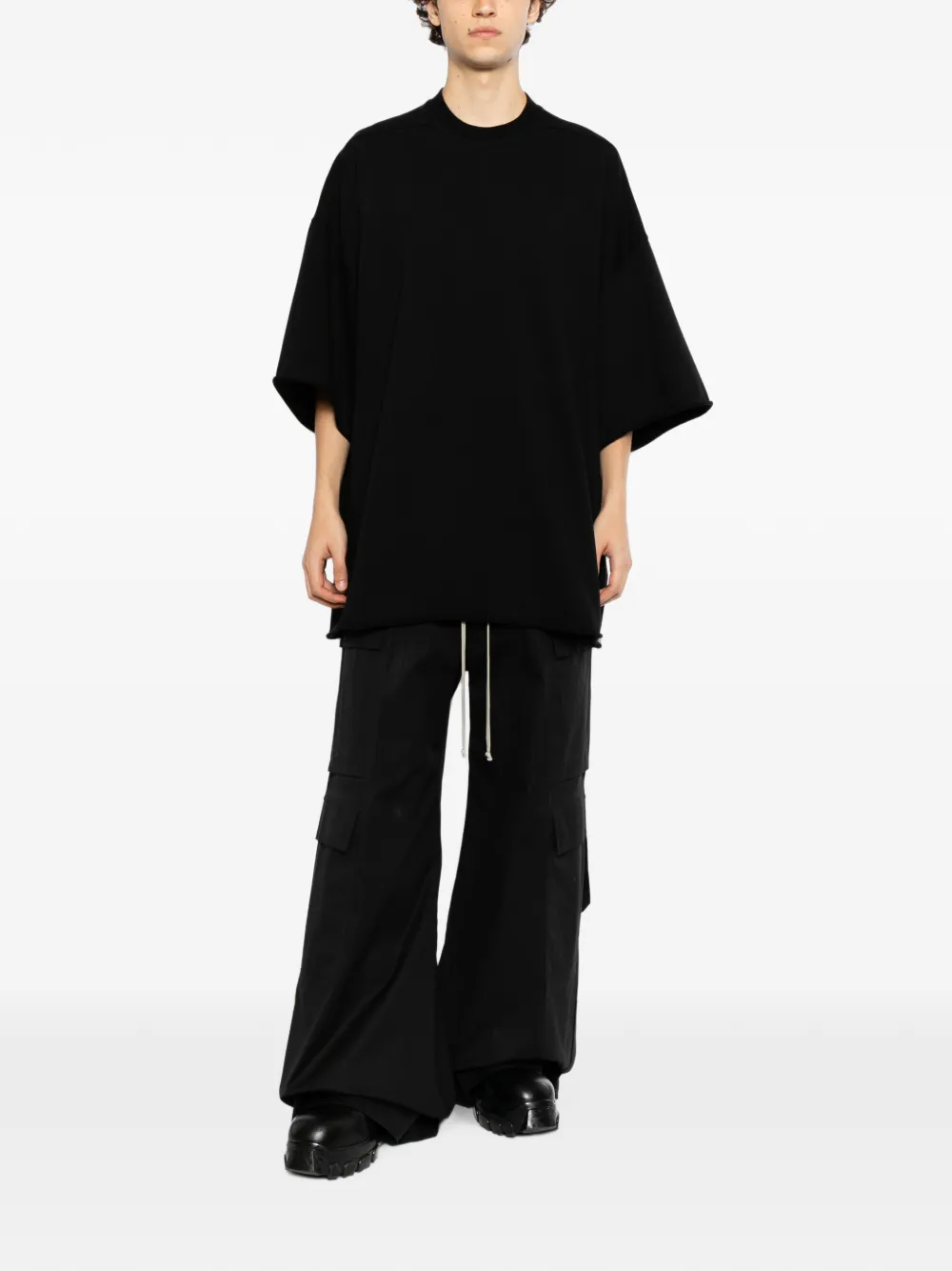 Rick Owens DRKSHDW Tommy T-shirt Zwart