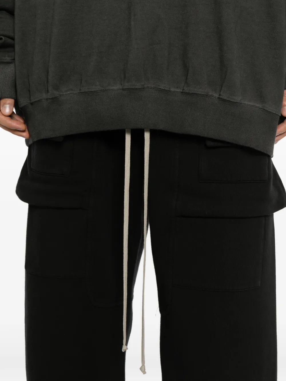 Rick Owens DRKSHDW Creatch wide-leg cargo pants Zwart