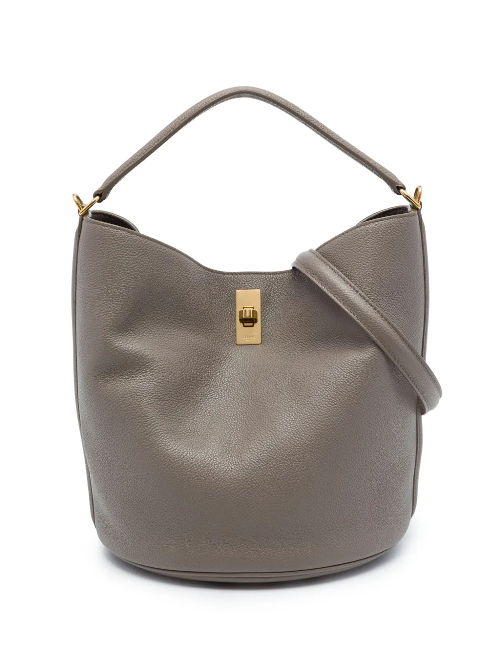 Celine Pre-Owned 2021 Supple Grained Calfskin 16 bucket bag - Brown