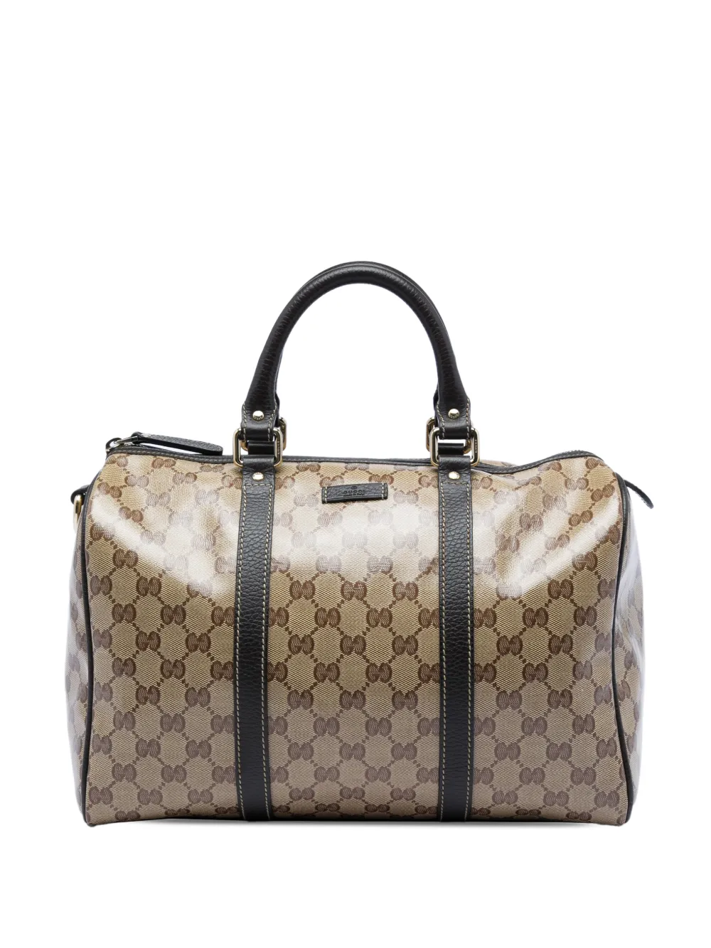 Gucci Pre-Owned Borsa a tracolla Crystal Joy Boston media con motivo GG 2016-2026 - Toni neutri