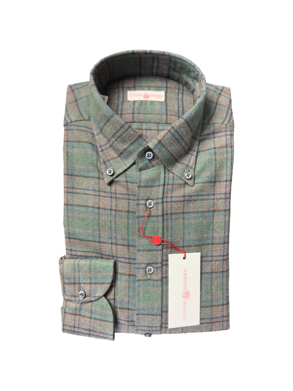 Luciano Barbera plaid-check button-down shirt