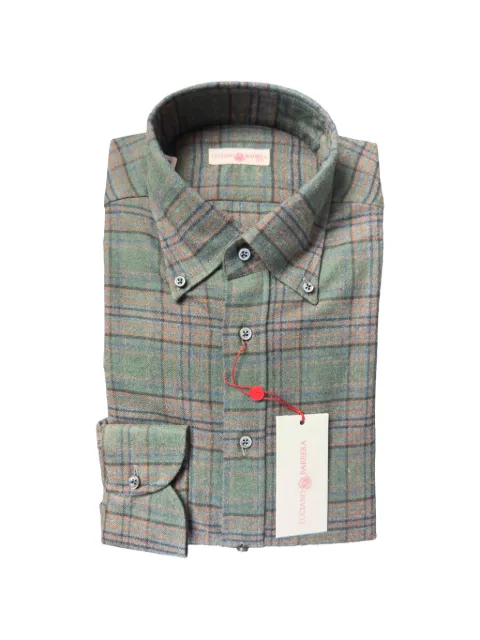 Luciano Barbera plaid-check button-down shirt