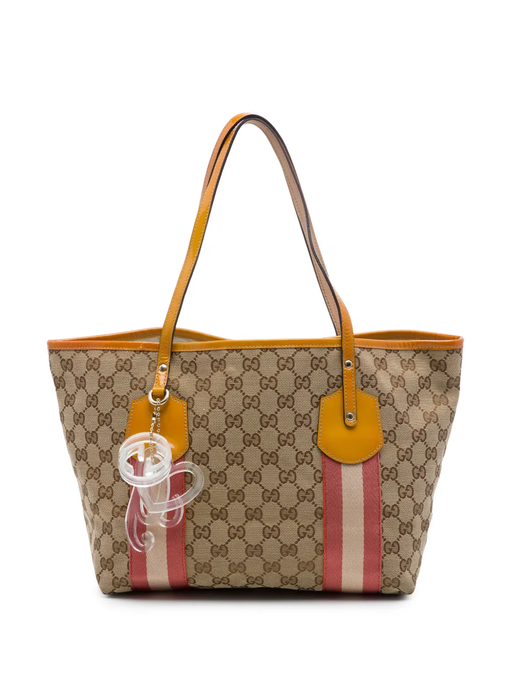 Gucci Pre-Owned Borsa tote Jolie in tela GG con decorazione Web 2016-2026 - Toni neutri
